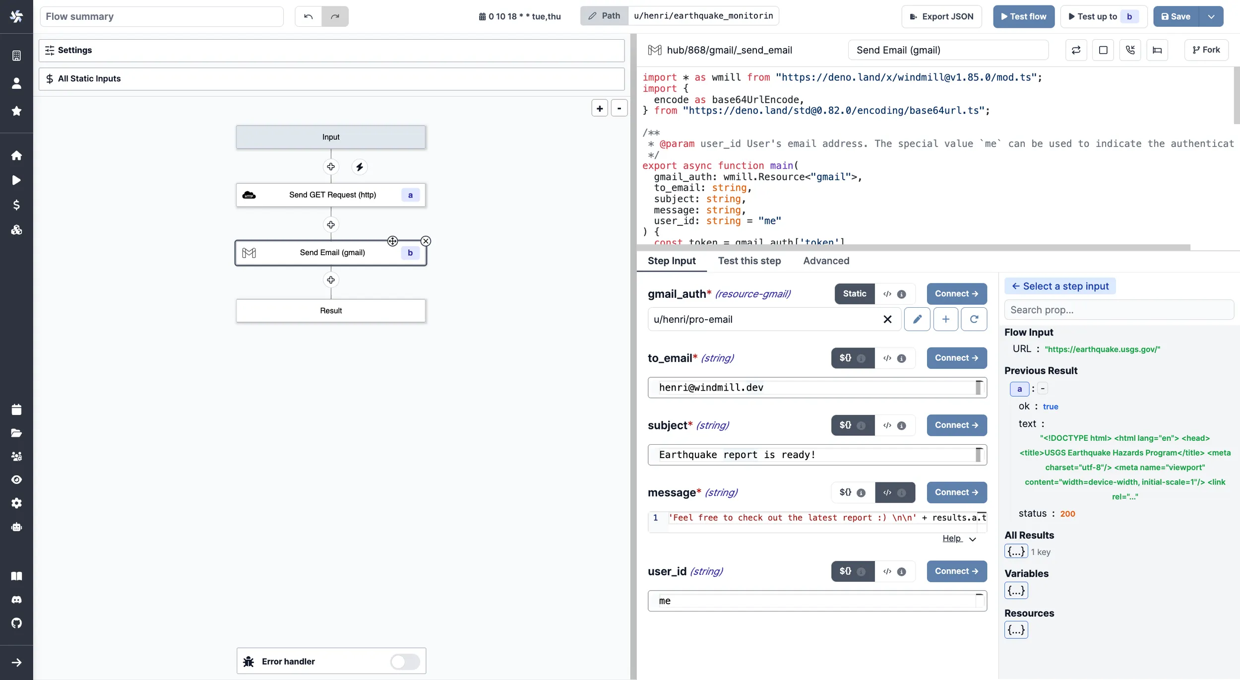 Configure email Configure email